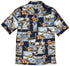 RJC Mens Hibiscus Fighter Airplane Shirt