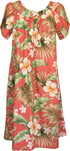 RJC Women's Hibiscus Plumeria Fern Muumuu Dress