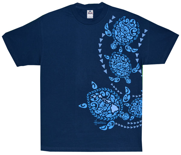 Sea Tribal Screenprinted Hawaiian T-Shirt