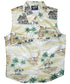Polynesian Island Women's Fitted Sleeveless Aloha Blouse - Regular Size