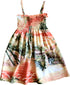 Paradise Island Surf Girl's Hawaiian Smocked Dress