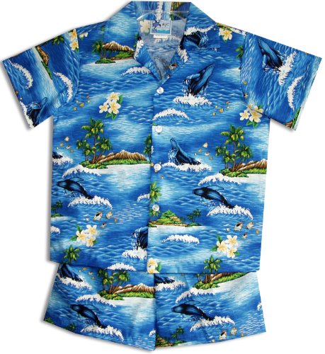RJC Boys 6 Months to 7 Toddler Maui Humpback Whale 2pc Set