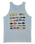 RJC Unisex Fishes of Hawaii Tank Top