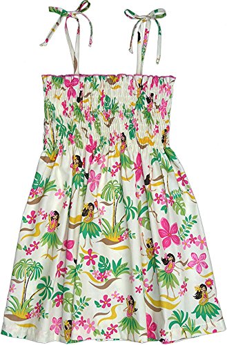 RJC Girls Hula Girl Fun Elastic Tube Top Sundress