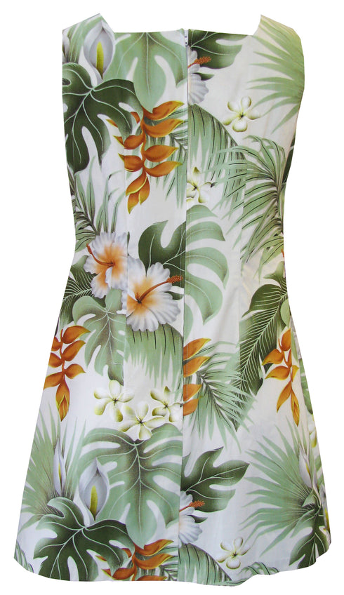 Hibiscus Heliconia Women's A-Line Hawaiian Short Tank Dress