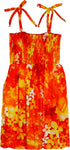 Luminous Flower Energy Girl's Hawaiian Smocked Dress