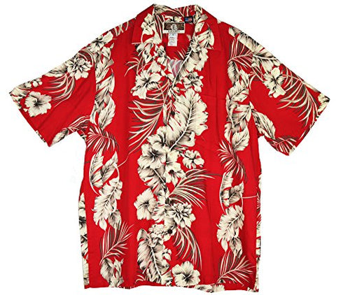 RJC Mens Bold Banana Leaf Rayon Shirt