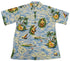 Go Barefoot Mens Aloha Maid Vintage Fujiette Rayon Shirt