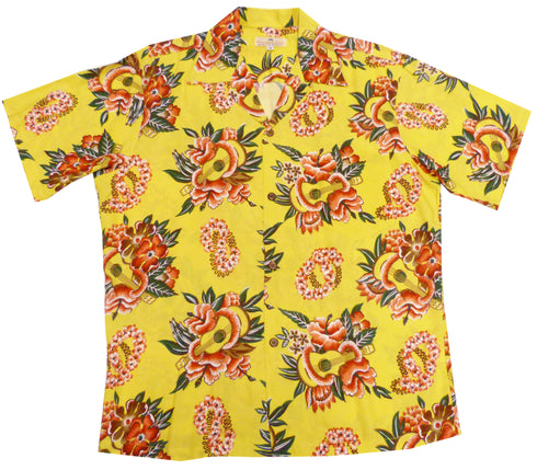 Pineapple Juice Mens Ukulele Lei Shirt