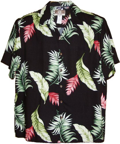 RJC Mens Floating Red Ginger Rayon Shirt