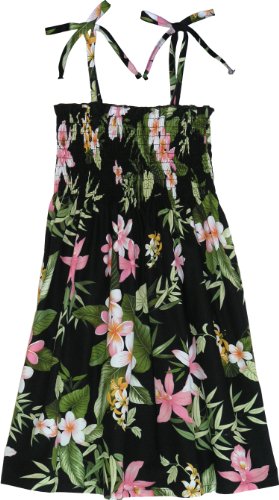 RJC Girls Orchid Plumeria Elastic Tube Dress