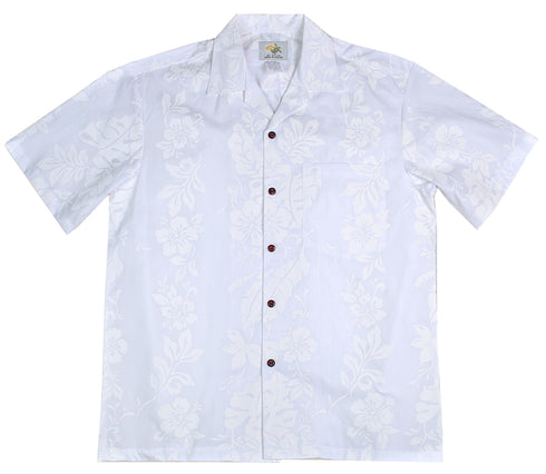 Two Palms Men's Hibiscus Panel Aloha Shirt