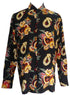 Pineapple Juice Mens Ukulele Lei Long Sleeve Vintage Shirt