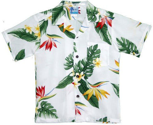RJC Boys Bird of Paradise Display Rayon Shirt