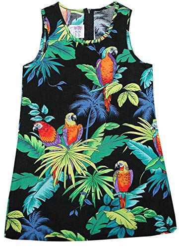 RJC Girl's Jungle Parrot Hawaiian Dress