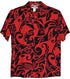 RJC Mens Modern Polynesian Tattoo Rayon Shirt