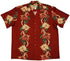 Paradise Found Mens Christmas Poinsettia Panel Shirt
