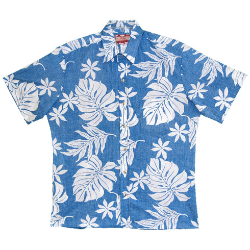Magnificent Monstera - Reverse Print Hawaiian Cotton Mens Shirt