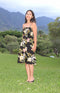 Clearance – Women’s Smocked Tube Dress – Hibiscus Stephanotis Print