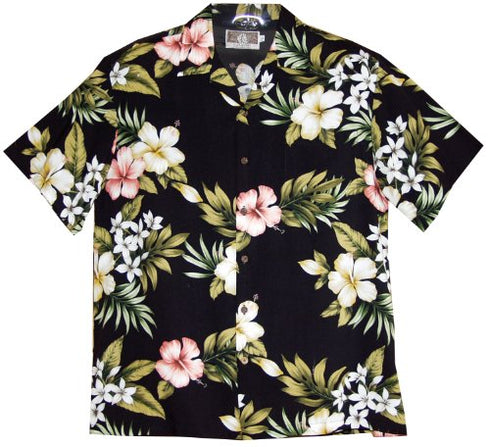 RJC Mens Hibiscus Stephanotis Rayon Shirt