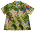 Parrot Monstera Women's Hawaiian Camp Shirt