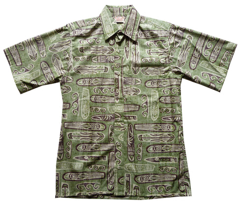 Made in USA - Go Barefoot Men's Surfboards Reverse Aloha Shirt