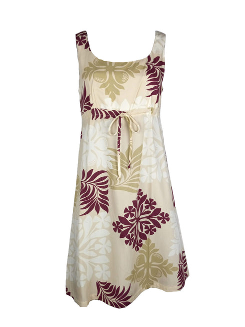 Heritage Hawaiian IV Women's Empire Tie Front Hawaiian Dress (Regular Fit)