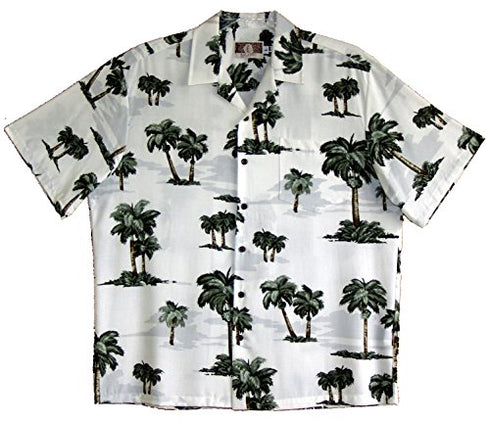 RJC Mens Tropical Trees Rayon Shirt