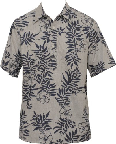 Go Barefoot Mens Mini Tahitian Pullover Reverse Cotton Shirt