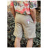 RJC Men's Elastic Waistband 3 Pockets Cotton Twill Solid Shorts