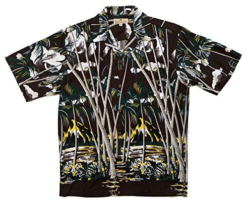 Pineapple Juice Mens Hawaiian Palm Shirt