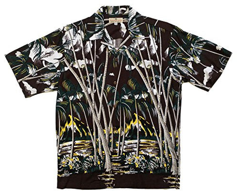 Pineapple Juice Mens Hawaiian Palm Shirt