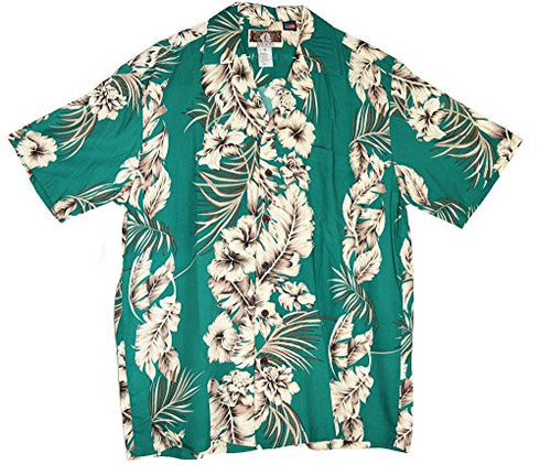RJC Mens Bold Banana Leaf Rayon Shirt