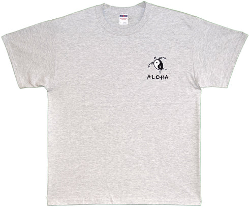 Ying Yang Turtle Screenprinted Hawaiian T-Shirt