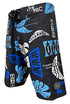 Hawaiian Island Creations HIC 19" Mahi Mahi Palms 8 Way Stretch Boardshorts