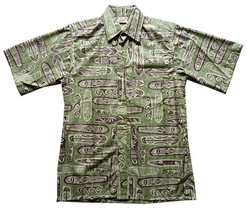 Made in USA - Go Barefoot Men's Surfboards Reverse Aloha Shirt