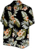 Pacific Legend Mens S to 4X Great Orange Hibiscus Shirt