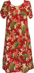 RJC Women's Rainbow Plumeria Muumuu Dress