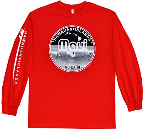 RJC Unisex Surfers Maui No Ka Oi Long Sleeve Tee Shirt