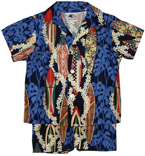 RJC Boys 6 Months to 7 Toddler Surfboard Lei 2pc Set