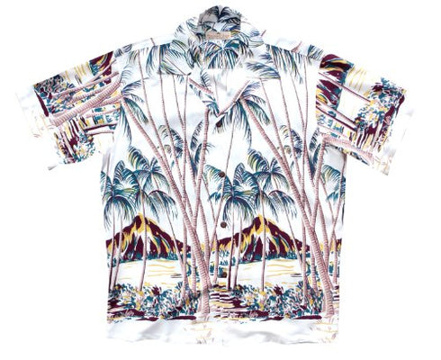 Pineapple Juice Mens Hawaiian Palm Shirt