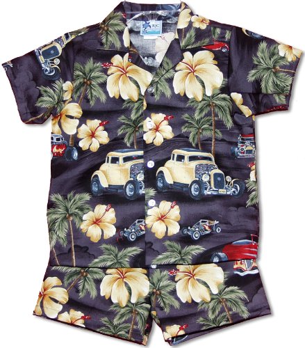 RJC Boys 6 Months to 7 Toddler Hibiscus Drag Racer 2pc Set
