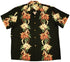 Paradise Found Mens Christmas Poinsettia Panel Shirt