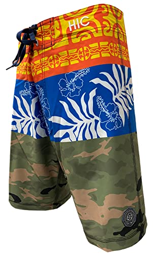 Hawaiian Island Creations (HIC) 20" UA HUKA 8 Way Stretch Boardshorts