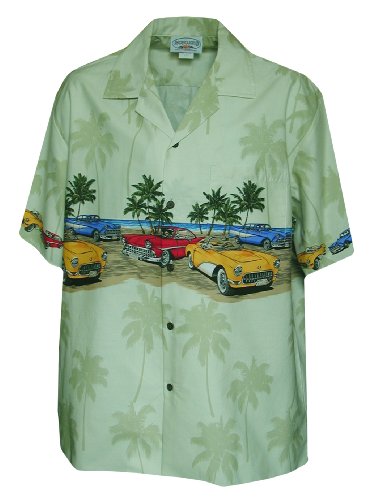 Pacific Legend Mens M to 4X Custom Convertible Sports Car Chest Band Shirt