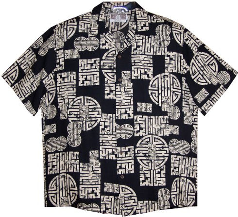 RJC Mens Asian Good Luck Rayon Shirt