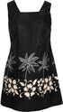Hibiscus Bottom Band Women's A-Line Hawaiian Short Tank Dress