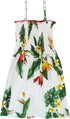 Bird of Paradise Display Girl's Hawaiian Smocked Dress