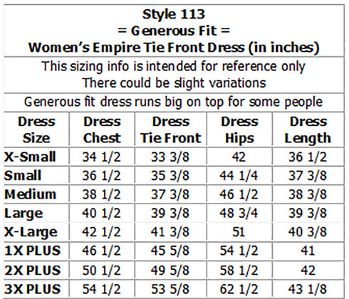 Delicate Tropical Women's Empire Tie Front Hawaiian Dress (Generous Fit)