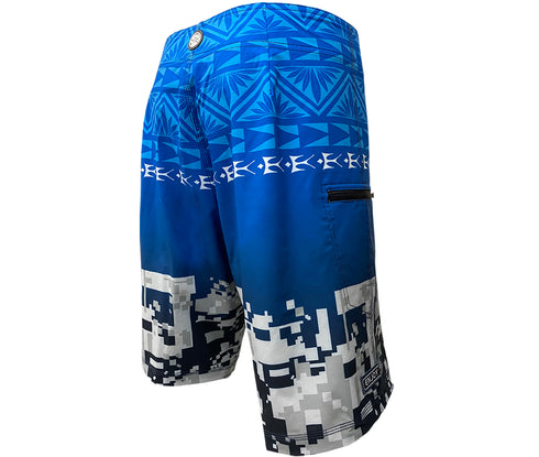 Hawaiian Island Creations (HIC) 20" Digital Coast 8 Way Stretch Boardshorts